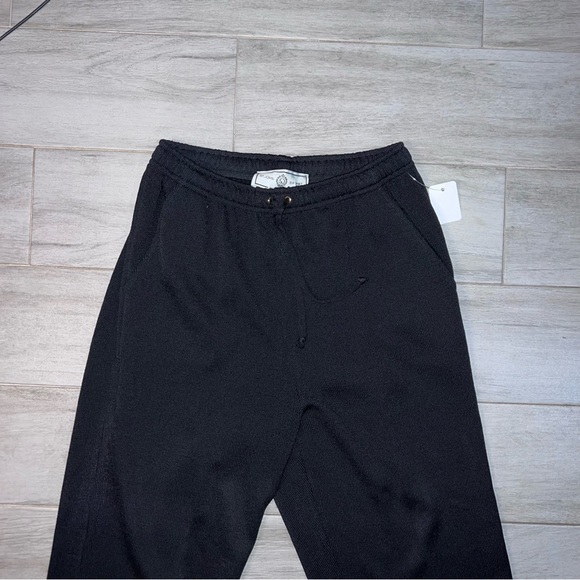 St. John Sport Black Santana Knit Monochrome Elastic Waist Pants, Women’s Size 2 - Picture 2 of 6